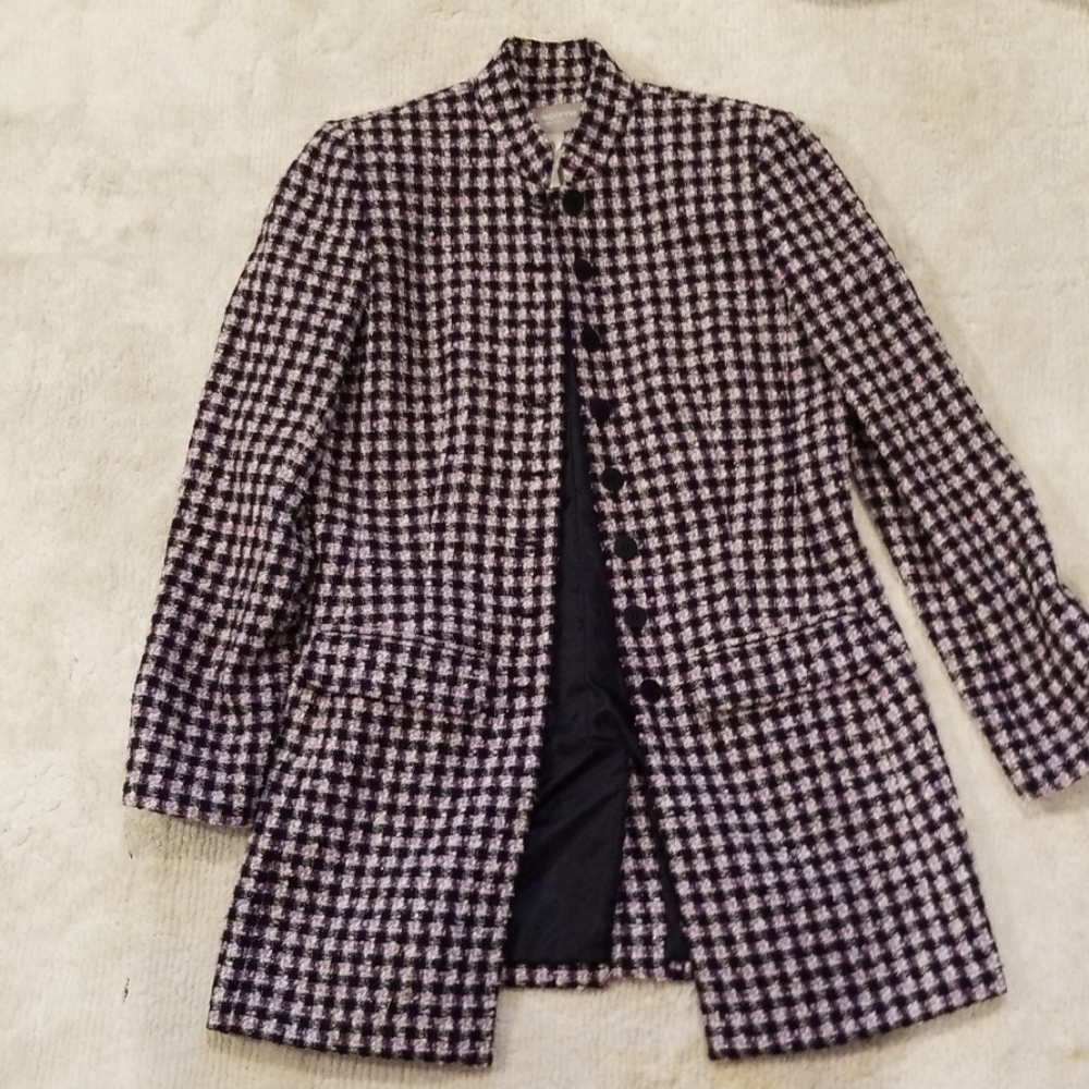 Liz Claiborne Woolmark tweed jacket, size 4